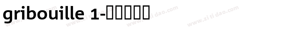 gribouille 1字体转换